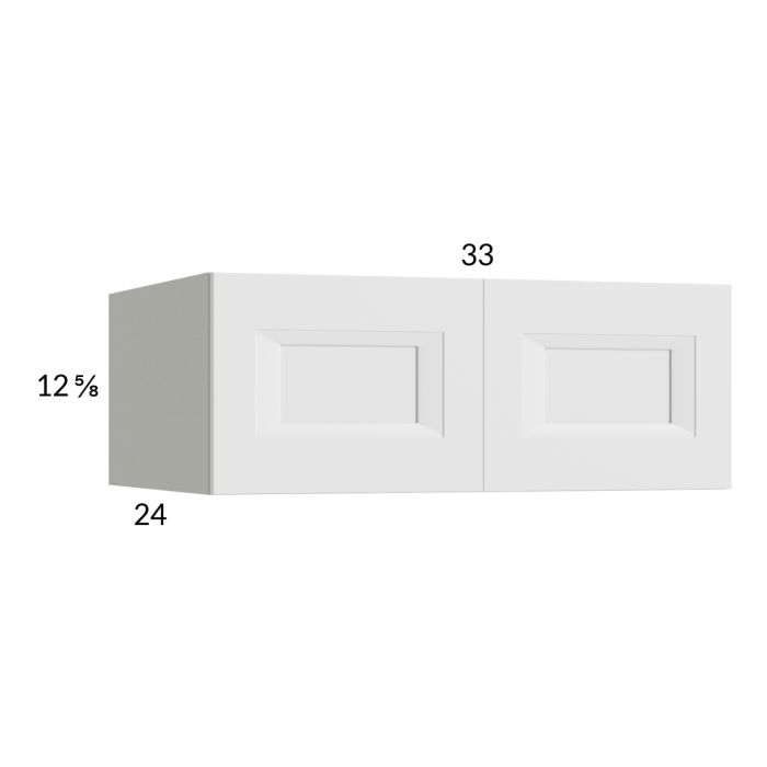 RTA Harbor White 33" x 12-5/8" x 24" Wall Cabinet with 2 Finished End Panels