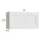 RTA Harbor White 33" x 17-5/8" Flip Up Door Wall Cabinet with 1 Finished End Panel