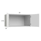 RTA Harbor White 33" x 17-5/8" x 24" Wall Cabinet with 2 Finished End Panels