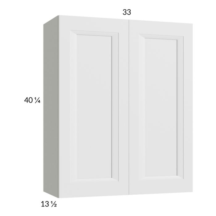 RTA Harbor White 33" x 40-1/4" Wall Cabinet with 2 Finished End Panels