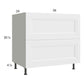 RTA Harbor White 36" 2-Drawer Range Base Cabinet