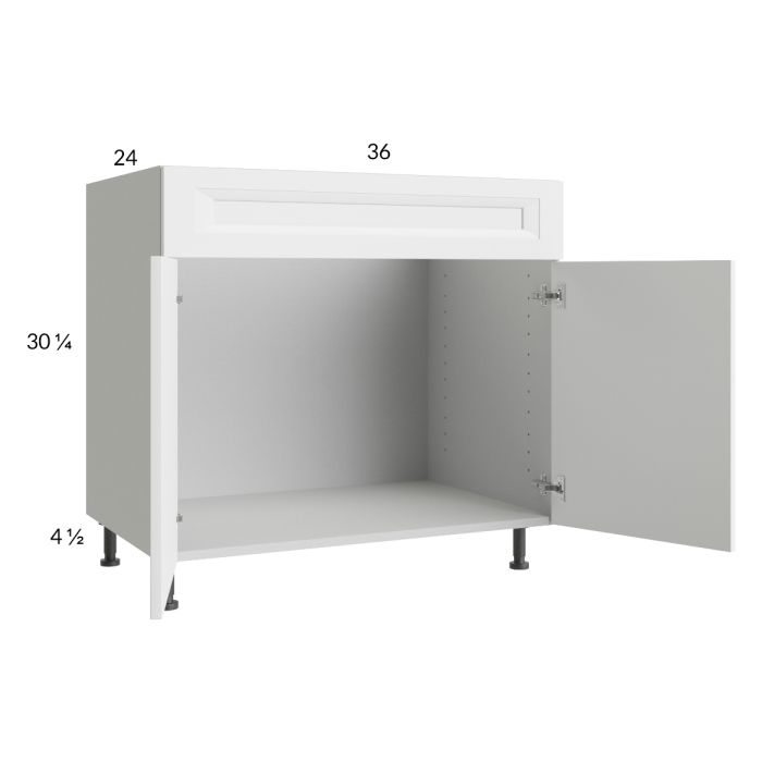 RTA Harbor White 36" Sink Base Cabinet