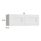 RTA Harbor White 36" x 12-5/8" Wall Cabinet with 1 Finished End Panel
