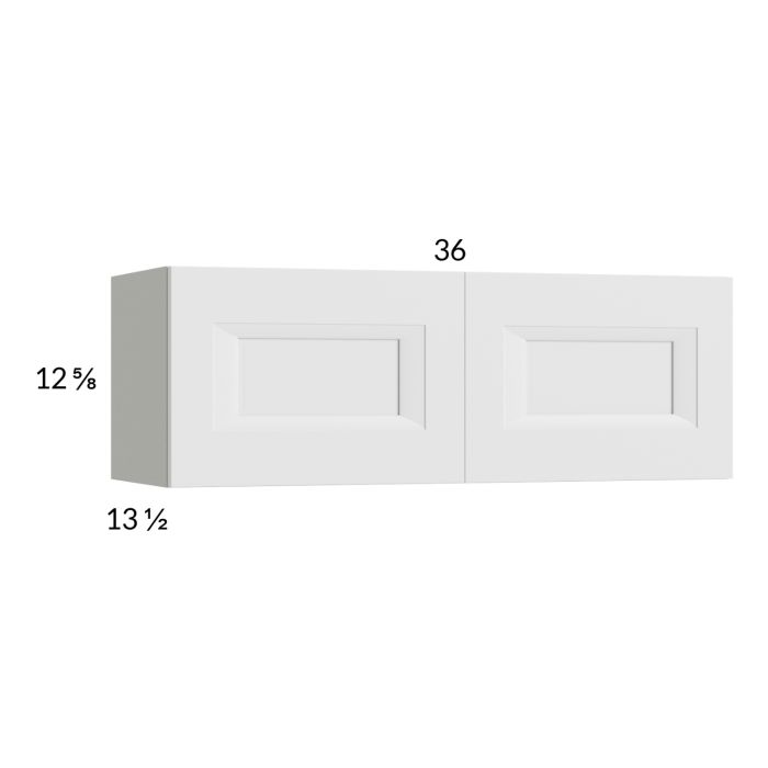 RTA Harbor White 36" x 12-5/8" Wall Cabinet with 1 Finished End Panel
