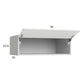 RTA Harbor White 36" x 12-5/8" x 24" Flip Up Door Wall Cabinet with 1 Finished End Panel