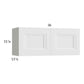 RTA Harbor White 36" x 15-1/8" Wall Cabinet with 2 FInished End Panels