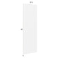 RTA Harbor White Tall Overlay Panel - 29-7/8" x 96" x 3/4"
