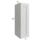 RTA Heather Grey Shaker 09" x 30" Wall Cabinet