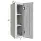 RTA Heather Grey Shaker 09" x 30" Wall Cabinet