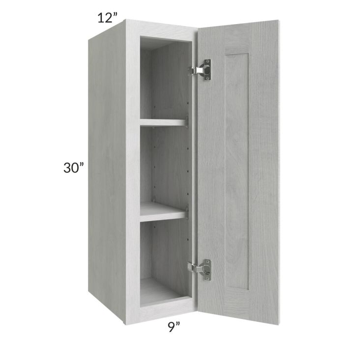 RTA Heather Grey Shaker 09" x 30" Wall Cabinet
