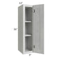 RTA Heather Grey Shaker 09" x 36" Wall Cabinet