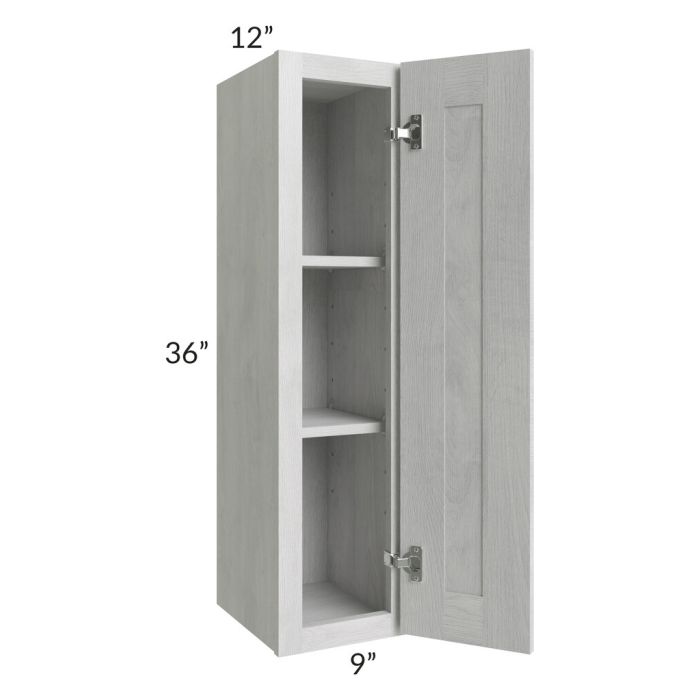 RTA Heather Grey Shaker 09" x 36" Wall Cabinet