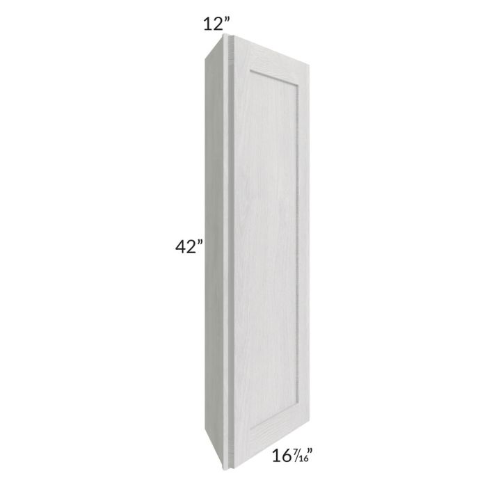 RTA Heather Grey Shaker 12" x 42" Angle Wall Cabinet