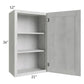 RTA Heather Grey Shaker 21" x 36" Wall Cabinet