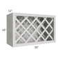 RTA Heather Grey Shaker 30" x 18" Wine Rack Cabinet