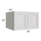 RTA Heather Grey Shaker 30" x 18" x 24" Wall Cabinet