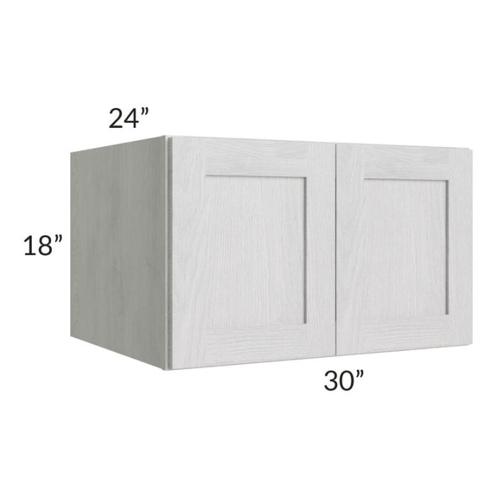 RTA Heather Grey Shaker 30" x 18" x 24" Wall Cabinet
