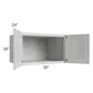 RTA Heather Grey Shaker 30" x 18" x 24" Wall Cabinet
