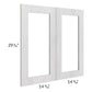 RTA Heather Grey Shaker 30" x 30" Glass Door Only with Glass Included