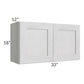 RTA Heather Grey Shaker 33" x 18" Wall Cabinet