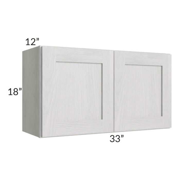 RTA Heather Grey Shaker 33" x 18" Wall Cabinet