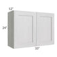 RTA Heather Grey Shaker 33" x 24" Wall Cabinet