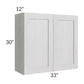 RTA Heather Grey Shaker 33" x 30" Wall Cabinet