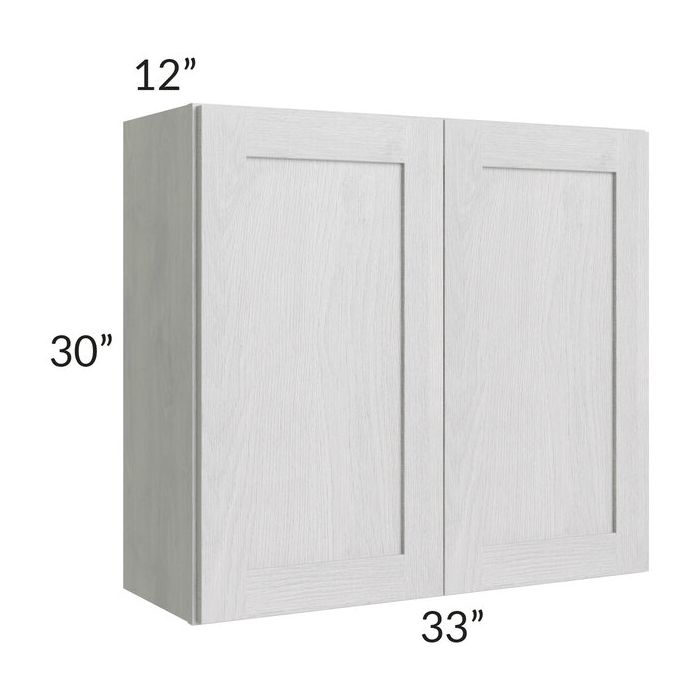 RTA Heather Grey Shaker 33" x 30" Wall Cabinet