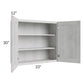 RTA Heather Grey Shaker 33" x 30" Wall Cabinet