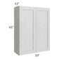 RTA Heather Grey Shaker 33" x 42" Wall Cabinet