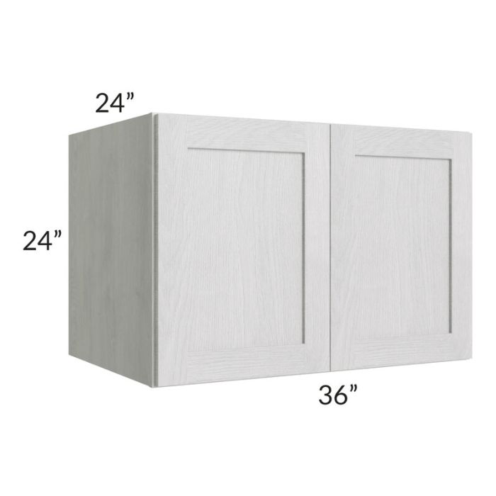 RTA Heather Grey Shaker 36" x 24" x 24" Wall Cabinet