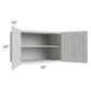 RTA Heather Grey Shaker 36" x 24" x 24" Wall Cabinet