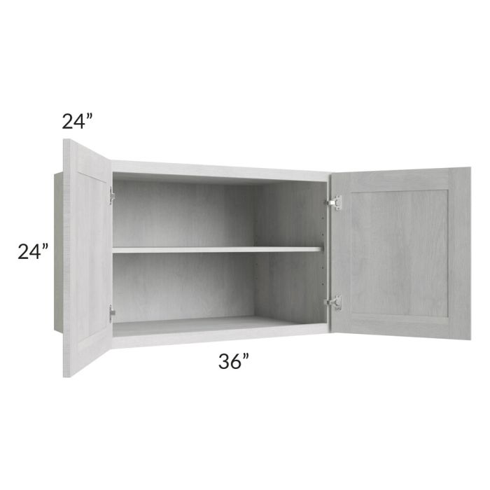 RTA Heather Grey Shaker 36" x 24" x 24" Wall Cabinet