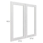 RTA Heather Grey Shaker 36" x 42" Glass Door Only with Glass Included