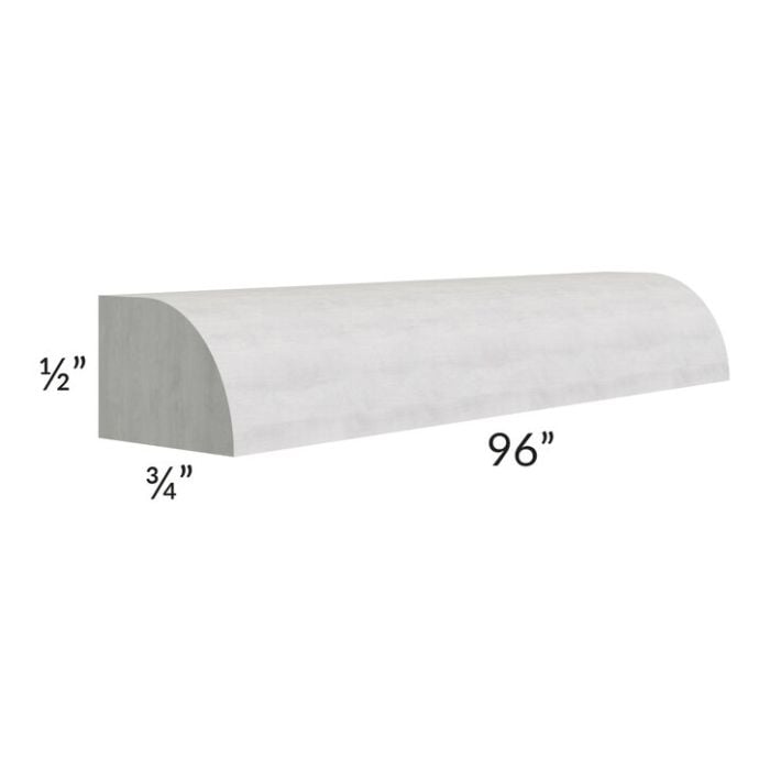 RTA Heather Grey Shaker 96" Shoe Molding - Cut Molding into a 5ft and 3 ft Section