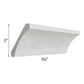 RTA Heather Grey Shaker Cove Crown Molding - Cut Molding into a 5ft and 3 ft Section