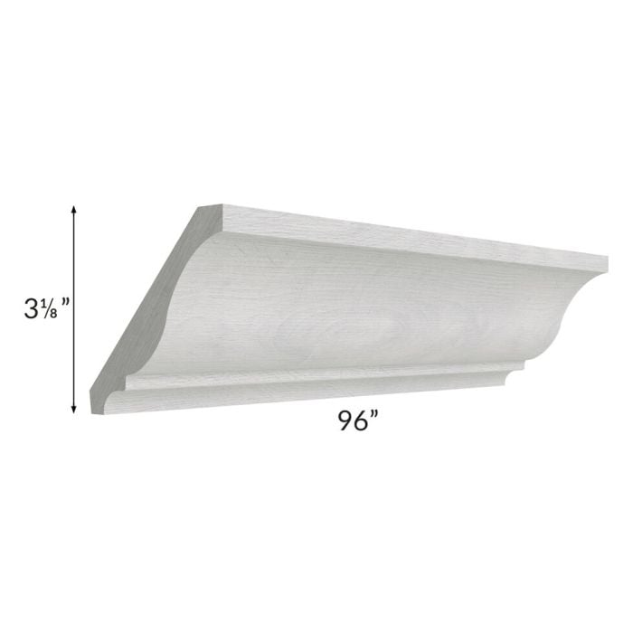 RTA Heather Grey Shaker Crown Molding - Cut Molding into a 5ft and 3 ft Section