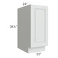 RTA Lakewood White 15" Full Height Door Base Cabinet