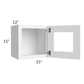 RTA Lakewood White 15" x 15" Decorative Wall Cabinet with 2 Decorative End Panels