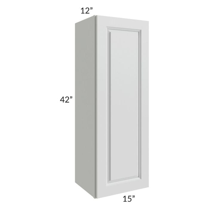 RTA Lakewood White 15" x 42" Wall Cabinet
