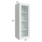 RTA Lakewood White 15" x 42" Wall Glass Door Cabinet (Prepped for Glass Doors)