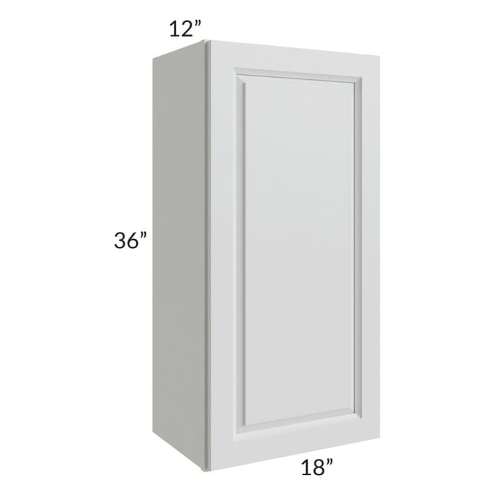 RTA Lakewood White 18" x 36" Wall Cabinet with 2 Decorative End Panels