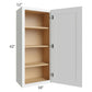 RTA Lakewood White 18" x 42" Wall Cabinet with 1 Decorative End Panel