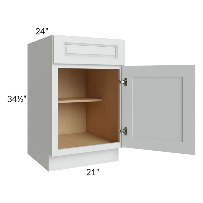 RTA Lakewood White 21" Base Cabinet