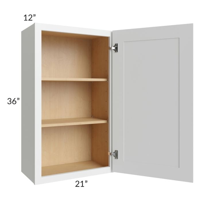 RTA Lakewood White 21" x 36" Wall Cabinet