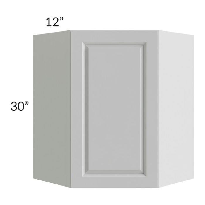 RTA Lakewood White 24" x 30" Wall Diagonal Corner Cabinet