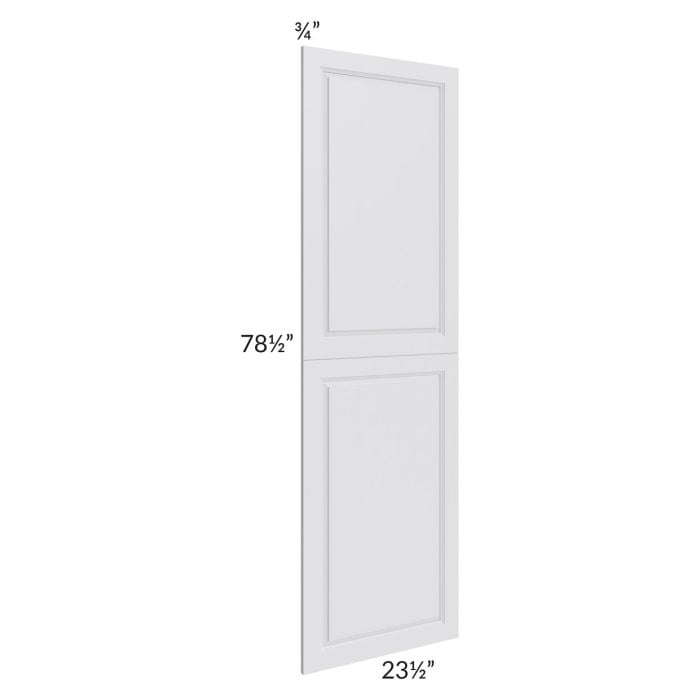RTA Lakewood White 24" x 84" Tall Decorative Door Set