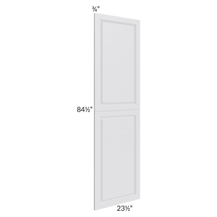 RTA Lakewood White 24" x 90" Tall Decorative Door Set