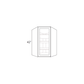 RTA Lakewood White 27" x 42" Wall Diagonal Corner Cabinet (Prepped for Glass Doors)