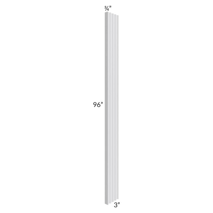 RTA Lakewood White 3" x 96" Fluted Filler